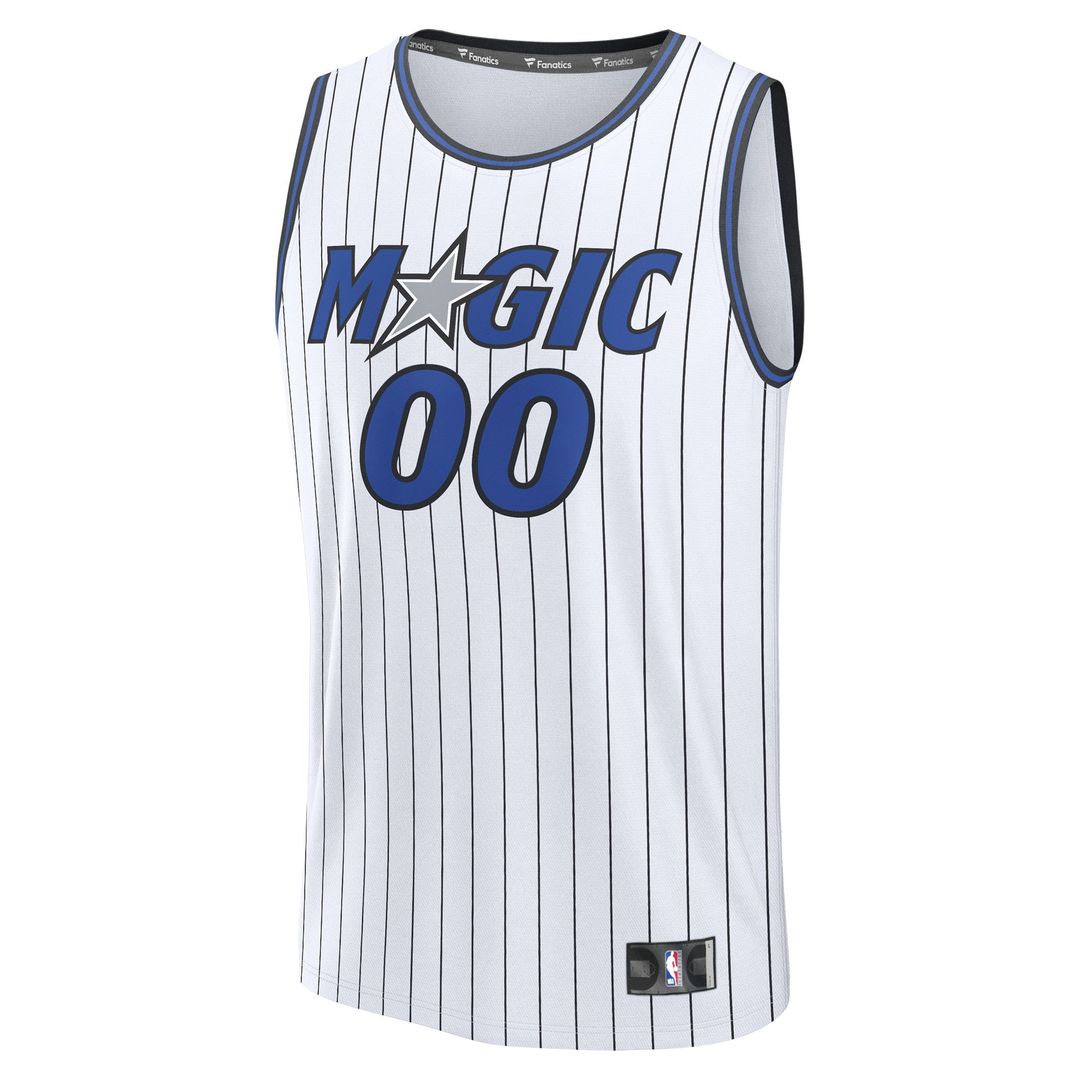 Orlando Magic Fanatics Youth Fast Break Replica Custom Jersey - Association Edition - White Official NBA Team Apparel Basketball Fan Gear