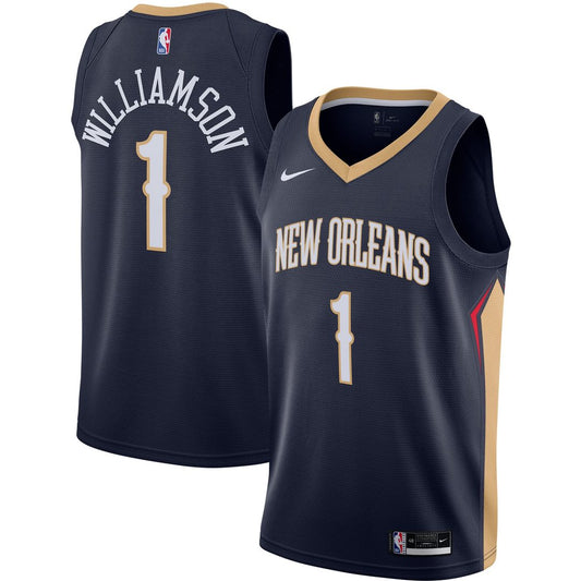 Zion Williamson New Orleans Pelicans Nike Swingman Jersey - Navy - Icon Edition Official NBA Team Apparel Basketball Fan Gear