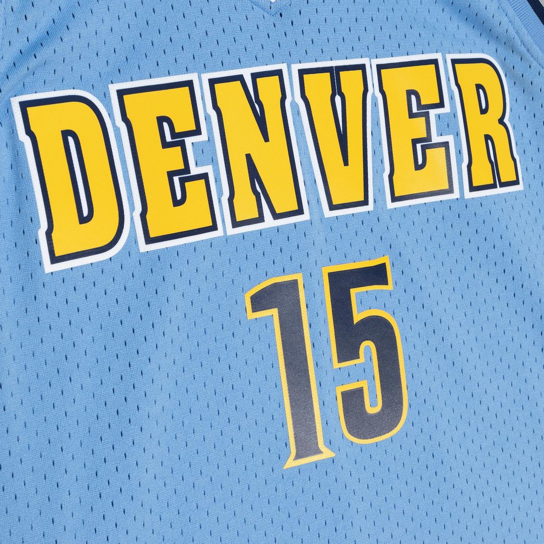Nikola Jokic Denver Nuggets Mitchell & Ness 2016/17 Swingman Jersey - Light Blue Official NBA Team Apparel Basketball Fan Gear