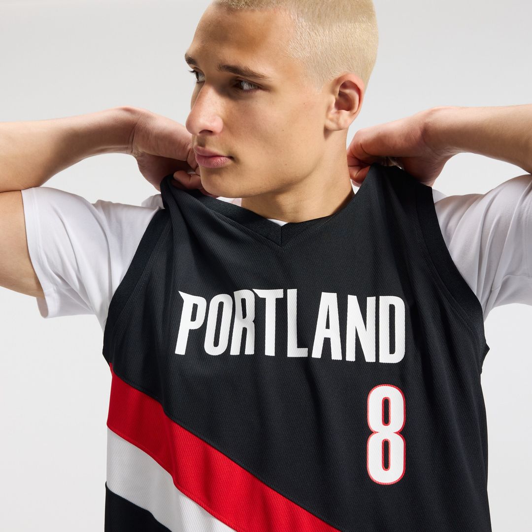 Deni Avdija Portland Trail Blazers Fanatics Fast Break Replica Jersey - Icon Edition - Black Official NBA Team Apparel Basketball Fan Gear