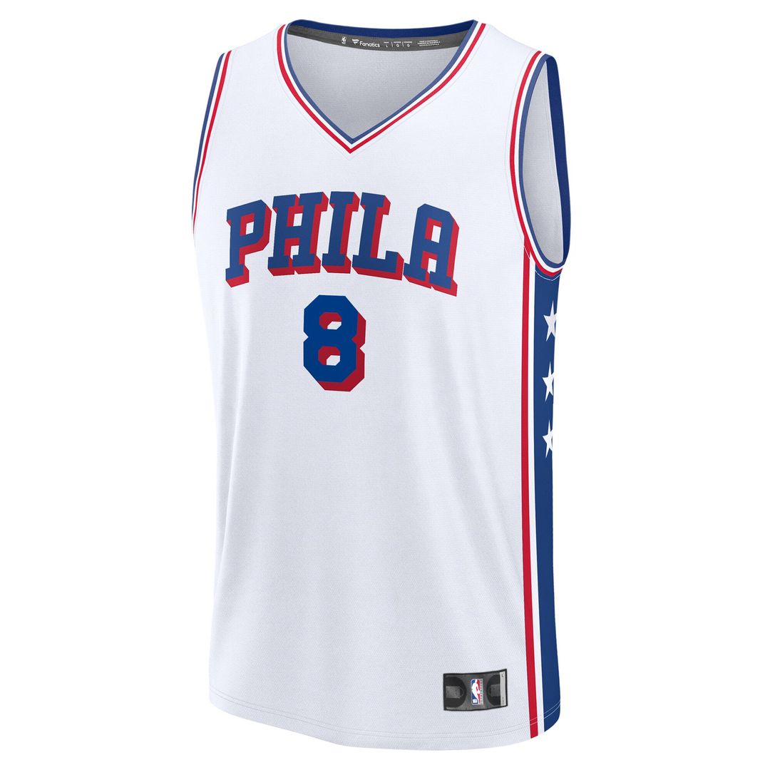 Paul George Philadelphia 76ers Fanatics Youth Fast Break Replica Player Jersey - Association Edition - White Official NBA Team Apparel Basketball Fan