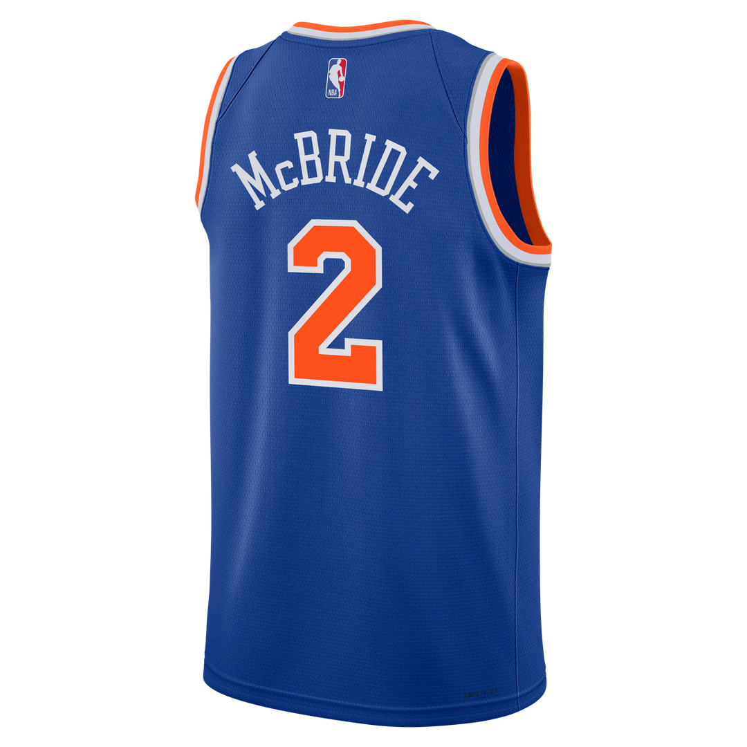 Miles McBride New York Knicks Nike Youth Swingman Jersey - Icon Edition - Blue Official NBA Team Apparel Basketball Fan Gear