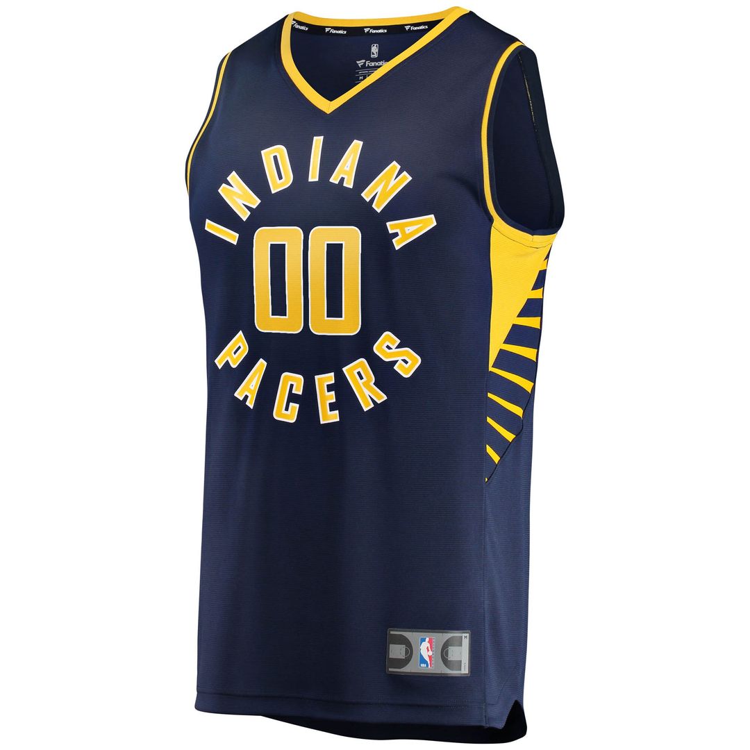 Indiana Pacers Fanatics Youth Fast Break Custom Replica Jersey Navy - Icon Edition Official NBA Team Apparel Basketball Fan Gear