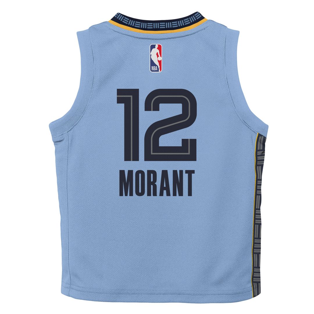 Ja Morant Memphis Grizzlies Jordan Brand Preschool 2022/23 Statement Edition Jersey - Light Blue Official NBA Team Apparel Basketball Fan Gear