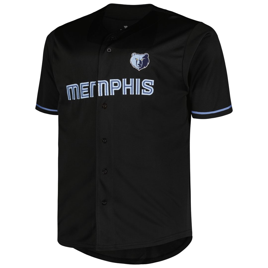 Memphis Grizzlies Profile Big & Tall Pop Jersey - Black Official NBA Team Apparel Basketball Fan Gear