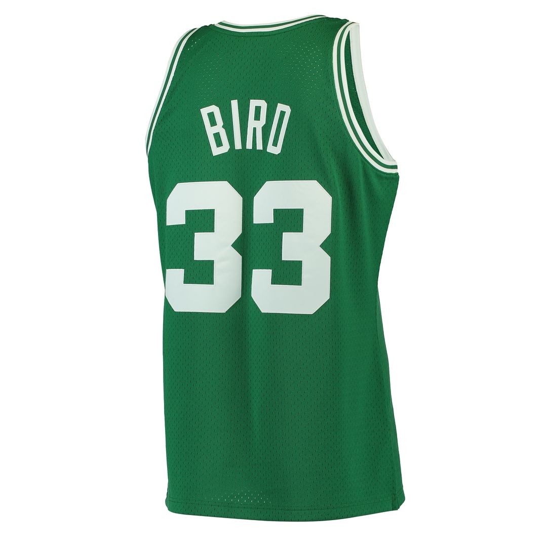 Larry Bird Boston Celtics Mitchell & Ness Hardwood Classics Swingman Jersey - Kelly Green Official NBA Team Apparel Basketball Fan Gear