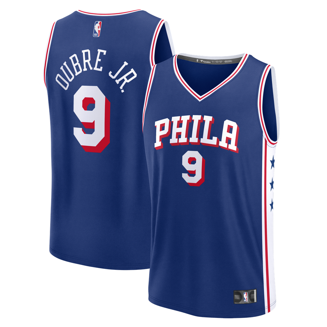 Kelly Oubre Jr. Philadelphia 76ers Fanatics Fast Break Jersey - Icon Edition - Blue Official NBA Team Apparel Basketball Fan Gear