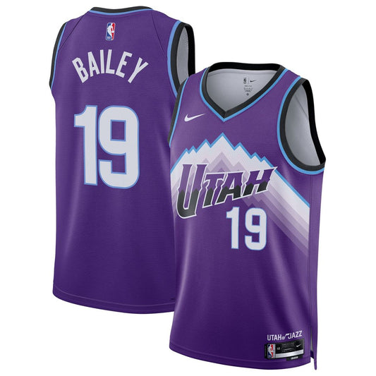 Ace Bailey Utah Jazz Nike Unisex Swingman Jersey - Icon Edition - Purple Official NBA Team Apparel Basketball Fan Gear