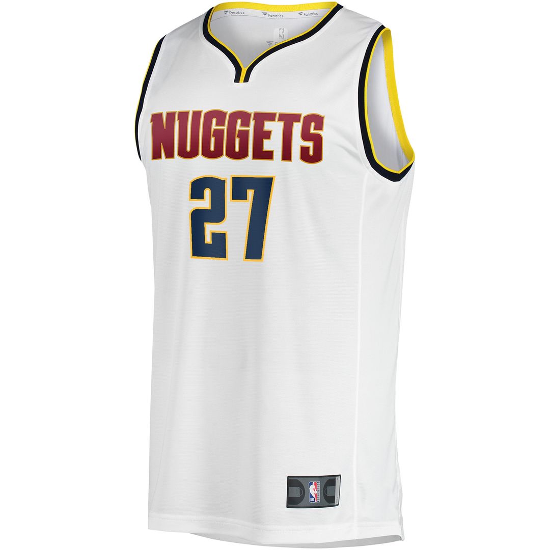 Jamal Murray Denver Nuggets Fanatics Fast Break Player Jersey - Association Edition - White Official NBA Team Apparel Basketball Fan Gear