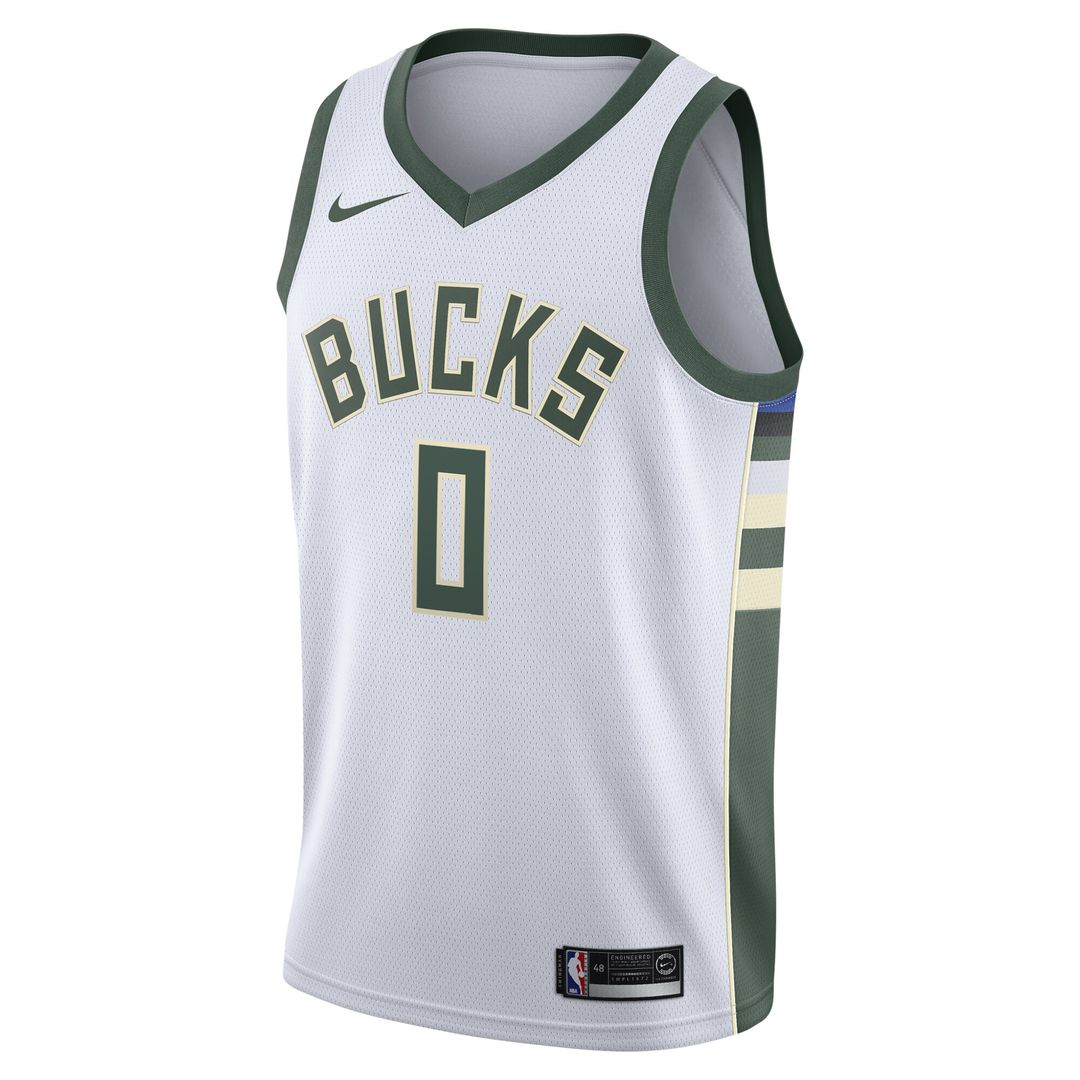 Damian Lillard Milwaukee Bucks Nike Unisex Swingman Player Jersey - Association Edition - White Official NBA Team Apparel Basketball Fan Gear