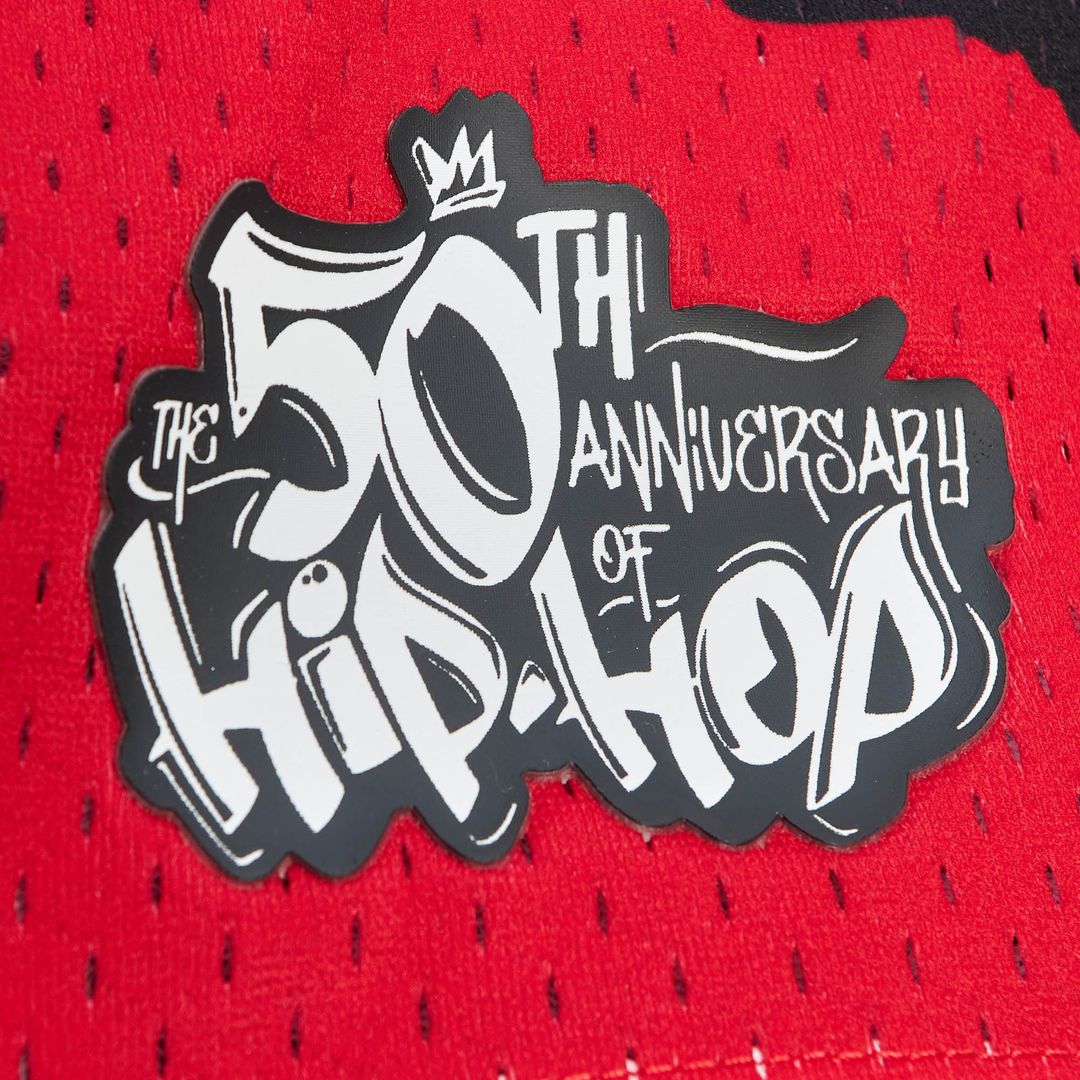 Chicago Bulls Mitchell & Ness x Tats Cru Hardwood Classics Fashion Jersey - Red Official NBA Team Apparel Basketball Fan Gear
