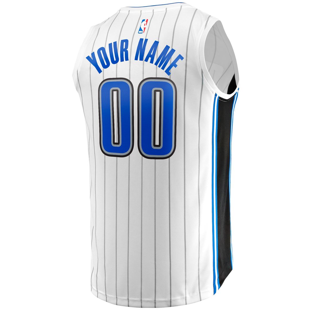 Orlando Magic Fanatics Youth Fast Break Replica Custom Jersey - Association Edition - White Official NBA Team Apparel Basketball Fan Gear