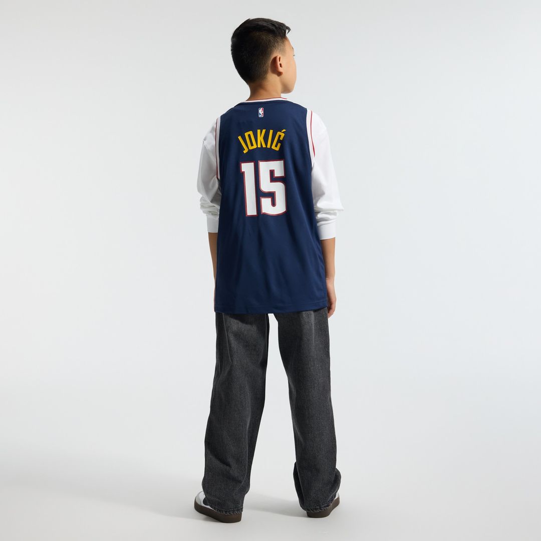 Nikola Jokic Denver Nuggets Fanatics Youth Fast Break Replica Player Jersey - Icon Edition - Navy Official NBA Team Apparel Basketball Fan Gear