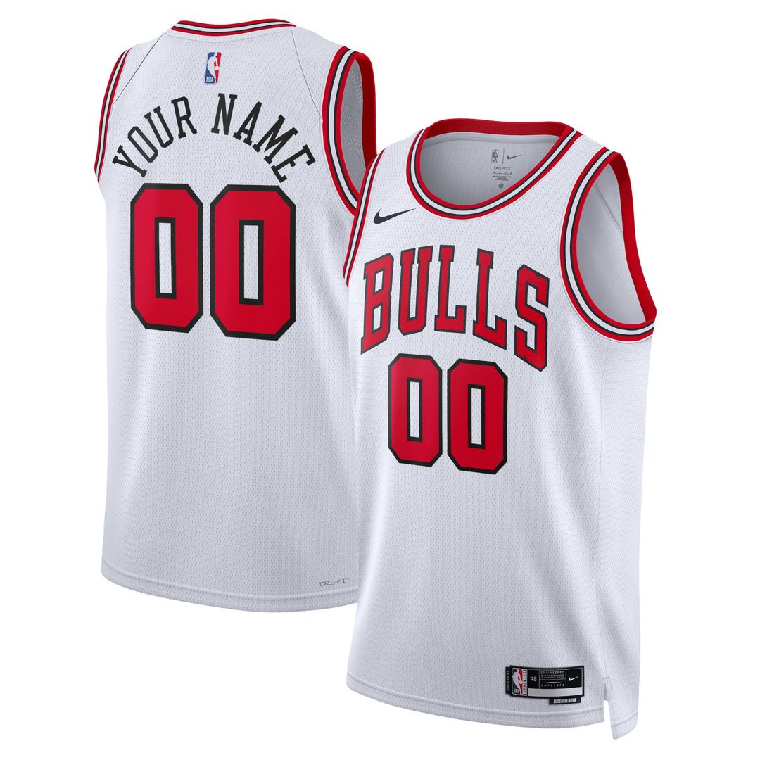 Chicago Bulls Nike Unisex Swingman Custom Jersey Red - Icon Edition Official NBA Team Apparel Basketball Fan Gear