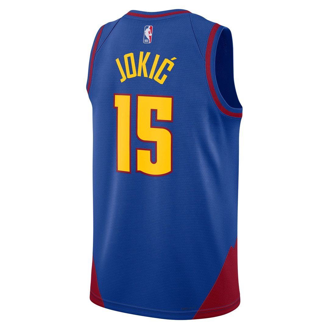 Nikola Jokic Denver Nuggets Jordan Brand Unisex Swingman Jersey - Statement Edition - Blue Official NBA Team Apparel Basketball Fan Gear
