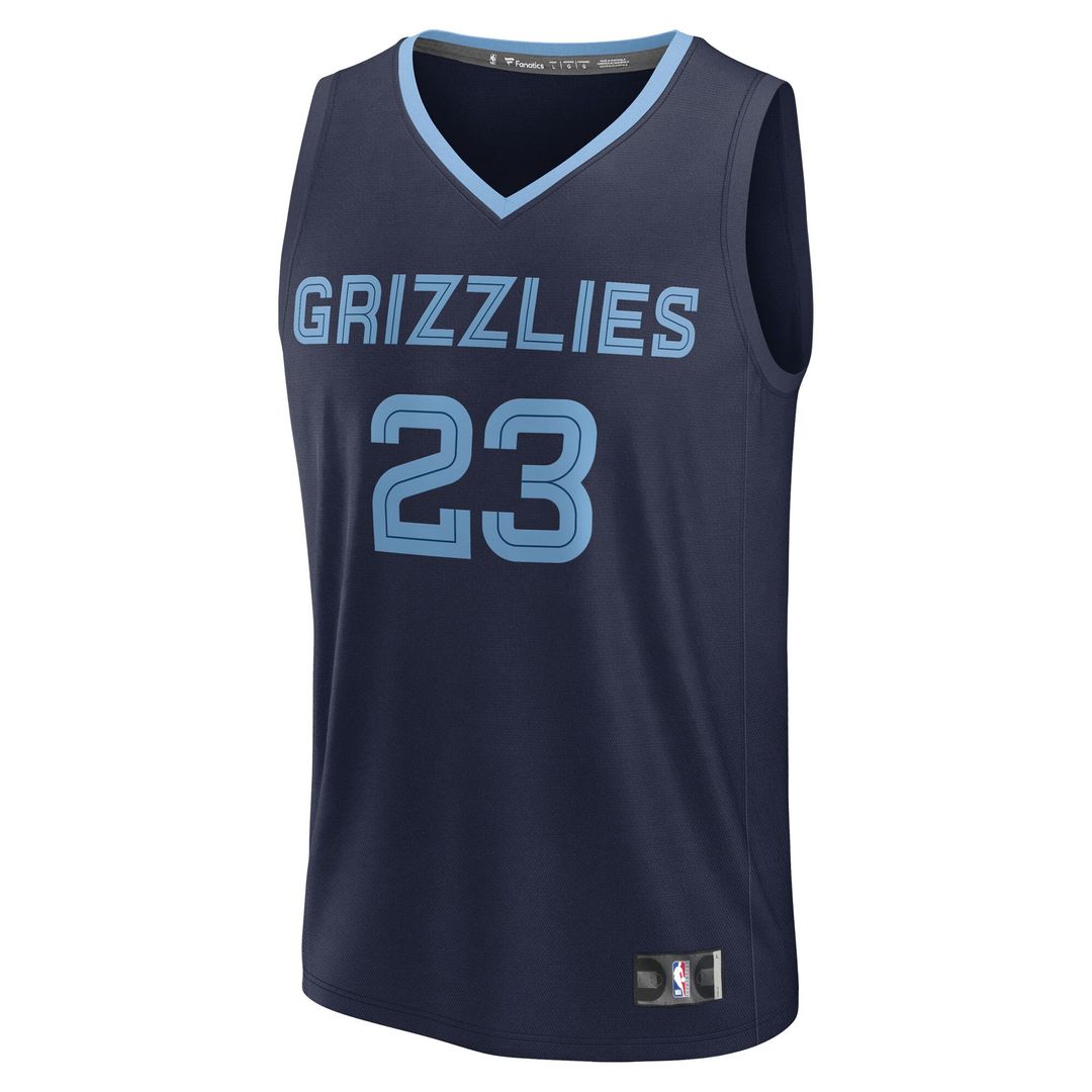 Cedric Coward Memphis Grizzlies Fanatics 2025 NBA Draft First Round Pick Fast Break Replica Jersey - Icon Edition - Navy Official NBA Team Apparel Bas