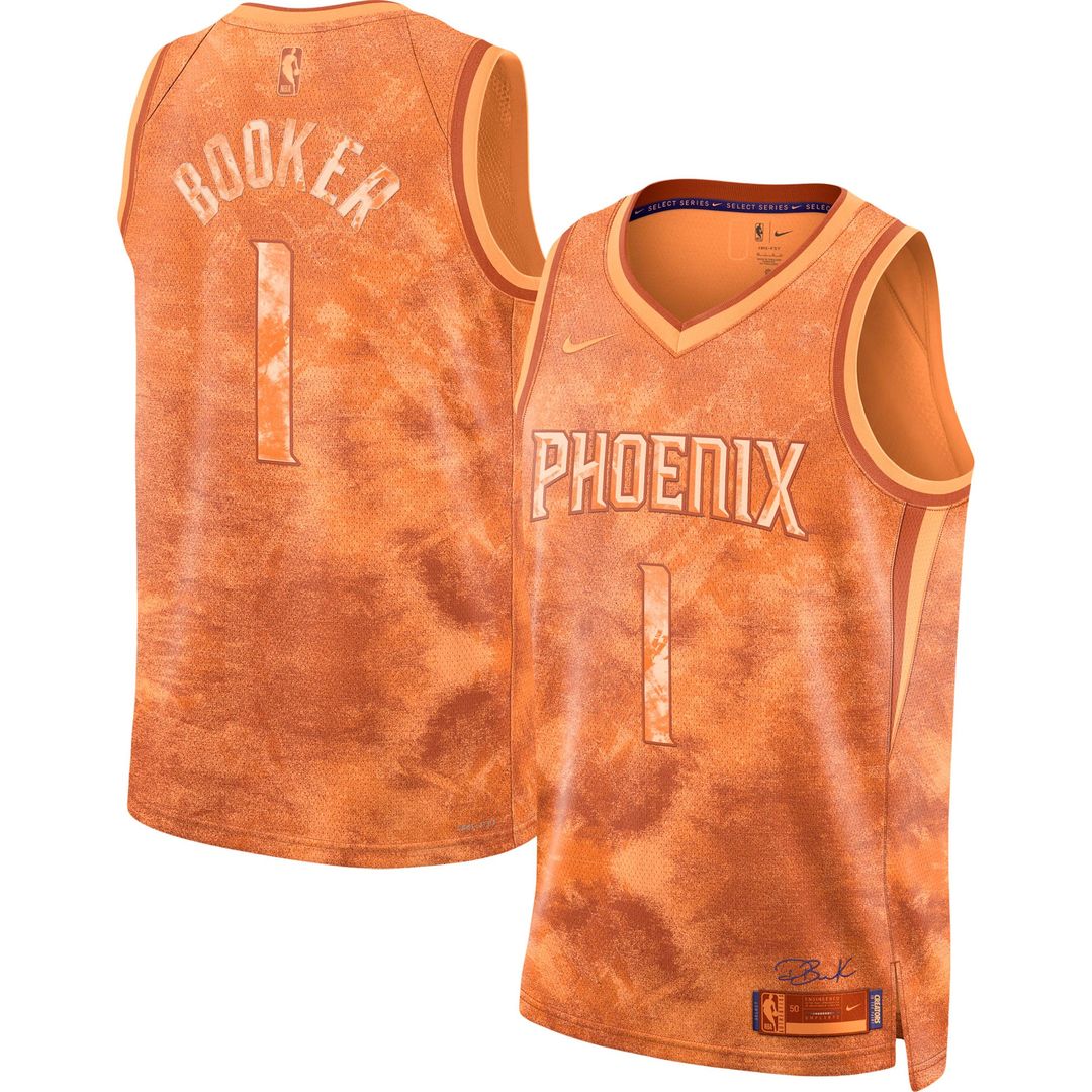 Devin Booker Phoenix Suns Nike Unisex Select Series Swingman Jersey - Orange Official NBA Team Apparel Basketball Fan Gear