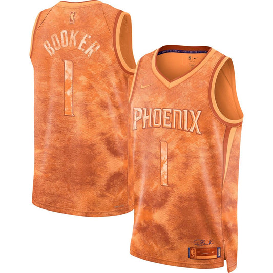 Devin Booker Phoenix Suns Nike Unisex Select Series Swingman Jersey - Orange Official NBA Team Apparel Basketball Fan Gear