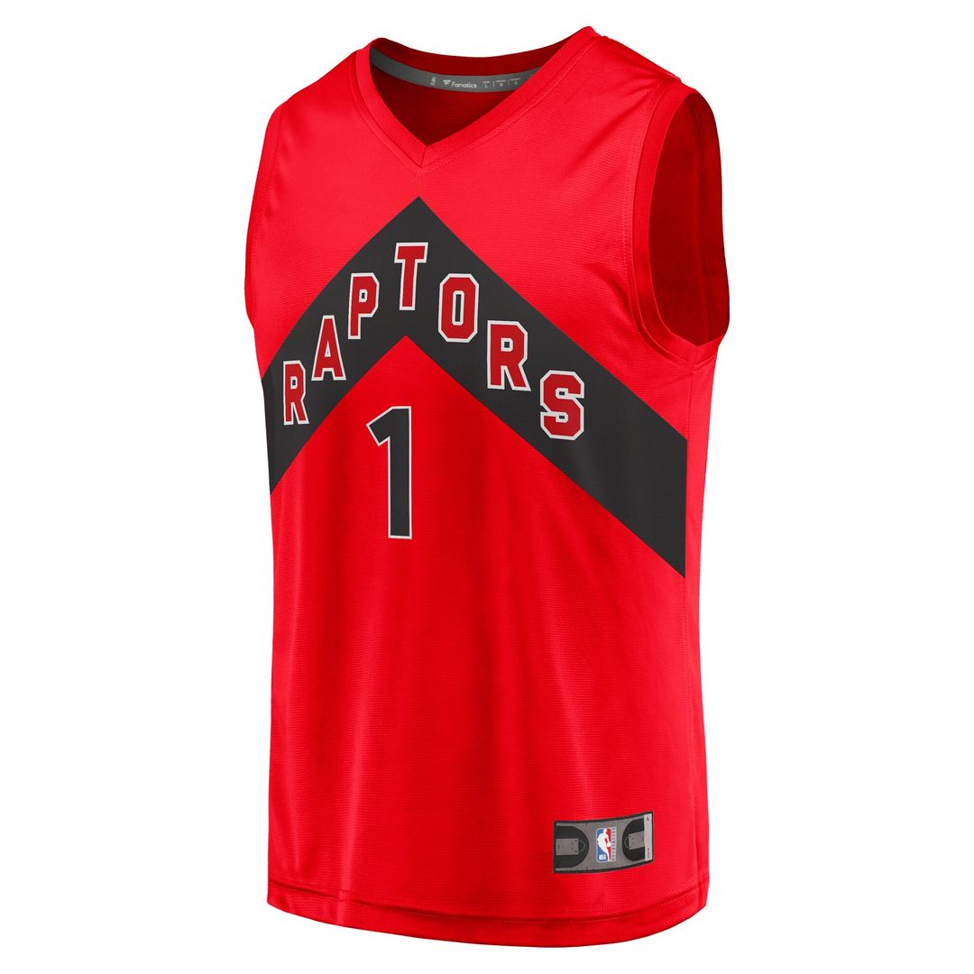 Gradey Dick Toronto Raptors Fanatics Fast Break Player Jersey - Icon Edition - Red Official NBA Team Apparel Basketball Fan Gear