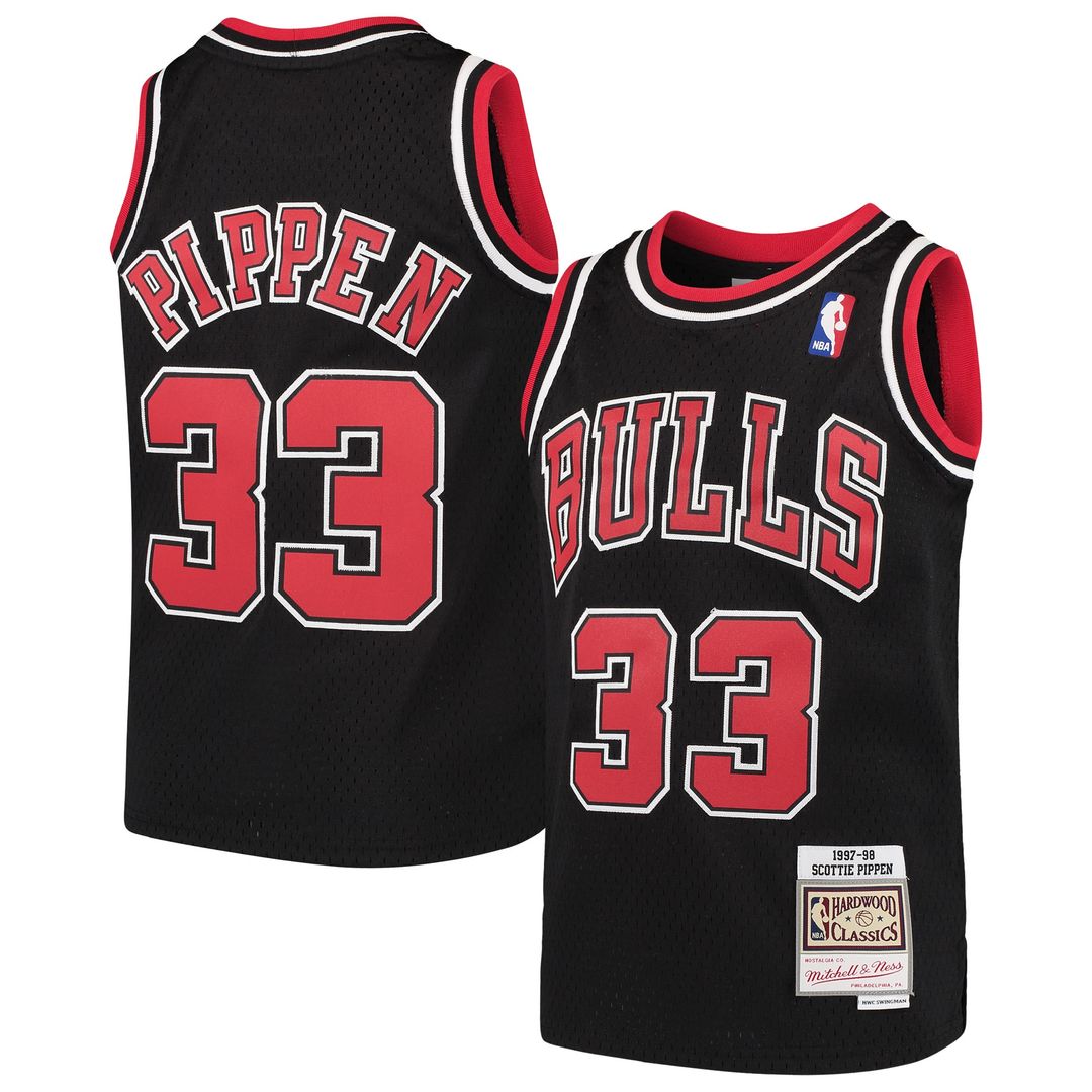Scottie Pippen Chicago Bulls Mitchell & Ness Youth 1997-98 Hardwood Classics Swingman Jersey - Red Official NBA Team Apparel Basketball Fan Gear