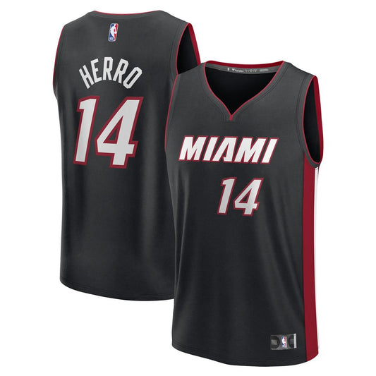 Tyler Herro Miami Heat Fanatics Youth Fast Break Replica Player Jersey - Black - Icon Edition Official NBA Team Apparel Basketball Fan Gear
