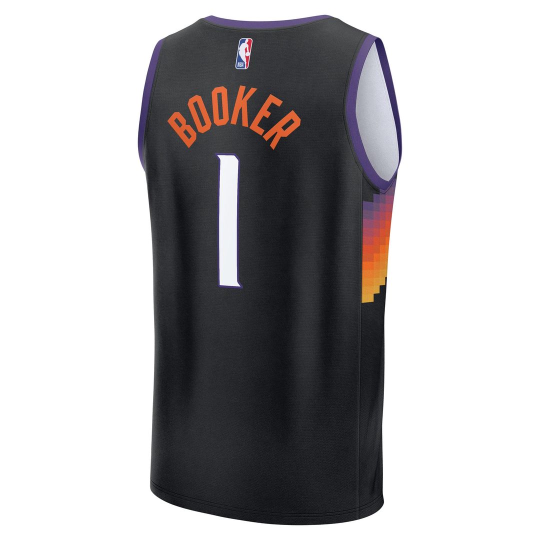Devin Booker Phoenix Suns Fanatics Youth 2025/26 City Edition Fast Break Jersey - Black Official NBA Team Apparel Basketball Fan Gear