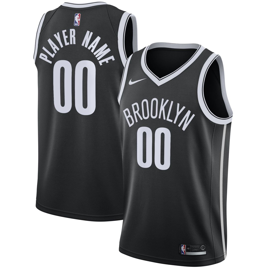 Brooklyn Nets Nike 2020/21 Swingman Custom Jersey - Association Edition - White Official NBA Team Apparel Basketball Fan Gear