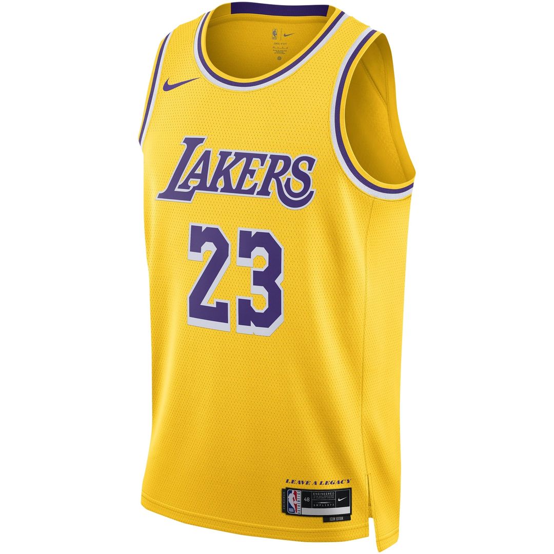 LeBron James Los Angeles Lakers Nike Unisex Swingman Jersey - Icon Edition - Gold Official NBA Team Apparel Basketball Fan Gear