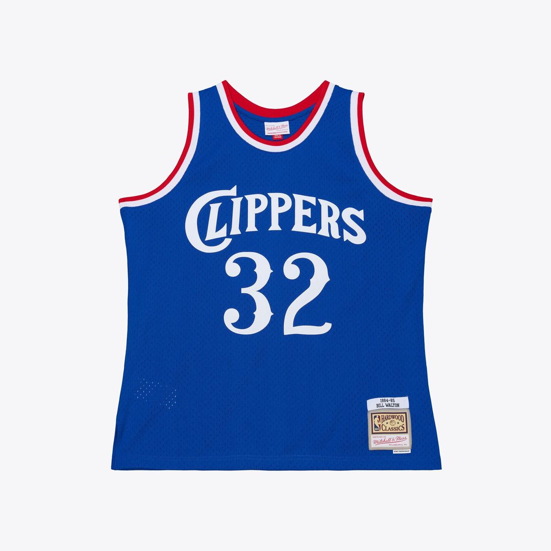 Bill Walton LA Clippers Mitchell & Ness 1984-85 Swingman Jersey - Royal Official NBA Team Apparel Basketball Fan Gear
