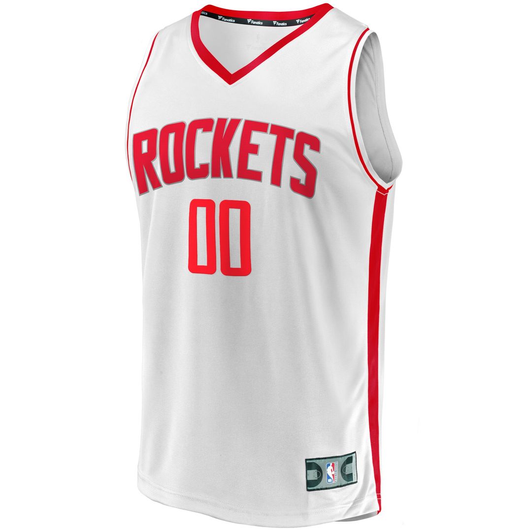 Houston Rockets Fanatics Youth Fast Break Replica Custom Jersey - Association Edition - White Official NBA Team Apparel Basketball Fan Gear