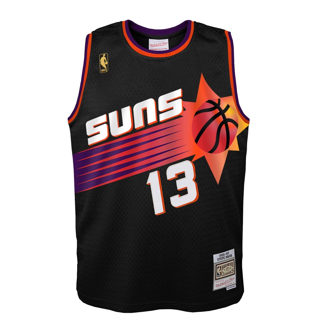 Steve Nash Phoenix Suns Mitchell & Ness Toddler 1996/97 Swingman Jersey - Black Official NBA Team Apparel Basketball Fan Gear