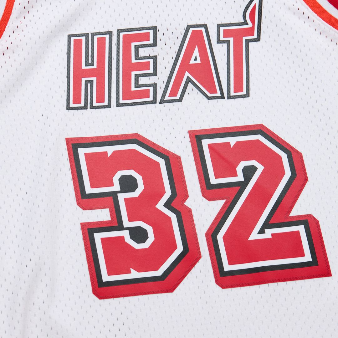 Shaquille O'Neal Miami Heat Mitchell & Ness 2007/08 Hardwood Classics Swingman Jersey - White Official NBA Team Apparel Basketball Fan Gear