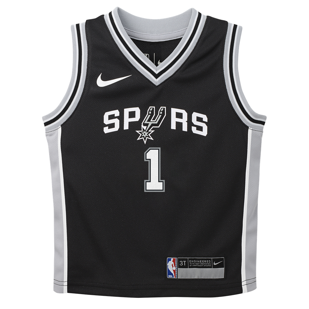 Victor Wembanyama San Antonio Spurs Nike Infant Swingman Jersey - Icon Edition - Black Official NBA Team Apparel Basketball Fan Gear