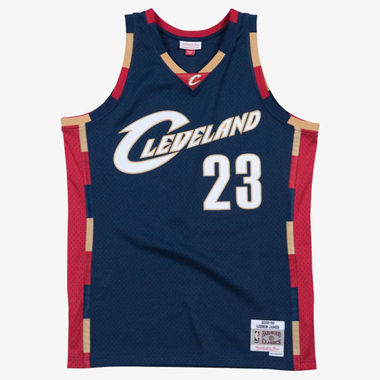 LeBron James Cleveland Cavaliers Mitchell & Ness Hardwood Classics Swingman Jersey - Navy Official NBA Team Apparel Basketball Fan Gear