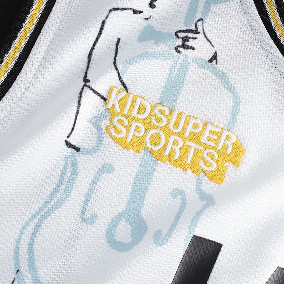 Utah Jazz NBA & KidSuper Studios by Fanatics Unisex Hometown Jersey - White Official NBA Team Apparel Basketball Fan Gear