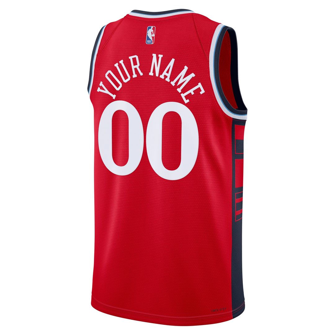 LA Clippers Jordan Brand Unisex 2024/25 Custom Swingman Jersey - Statement Edition - Red Official NBA Team Apparel Basketball Fan Gear