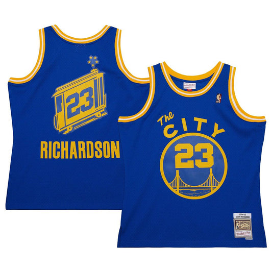 Jason Richardson Golden State Warriors Mitchell & Ness 2004/05 Hardwood Classics Swingman Jersey - Royal Official NBA Team Apparel Basketball Fan Gear