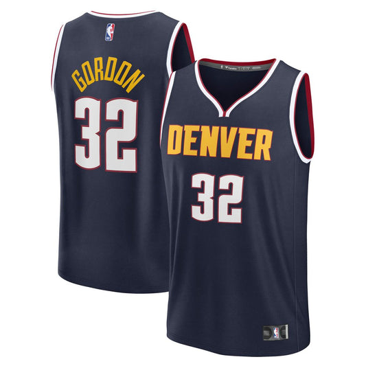 Aaron Gordon Denver Nuggets Fanatics Fast Break Replica Jersey - Navy - Icon Edition Official NBA Team Apparel Basketball Fan Gear