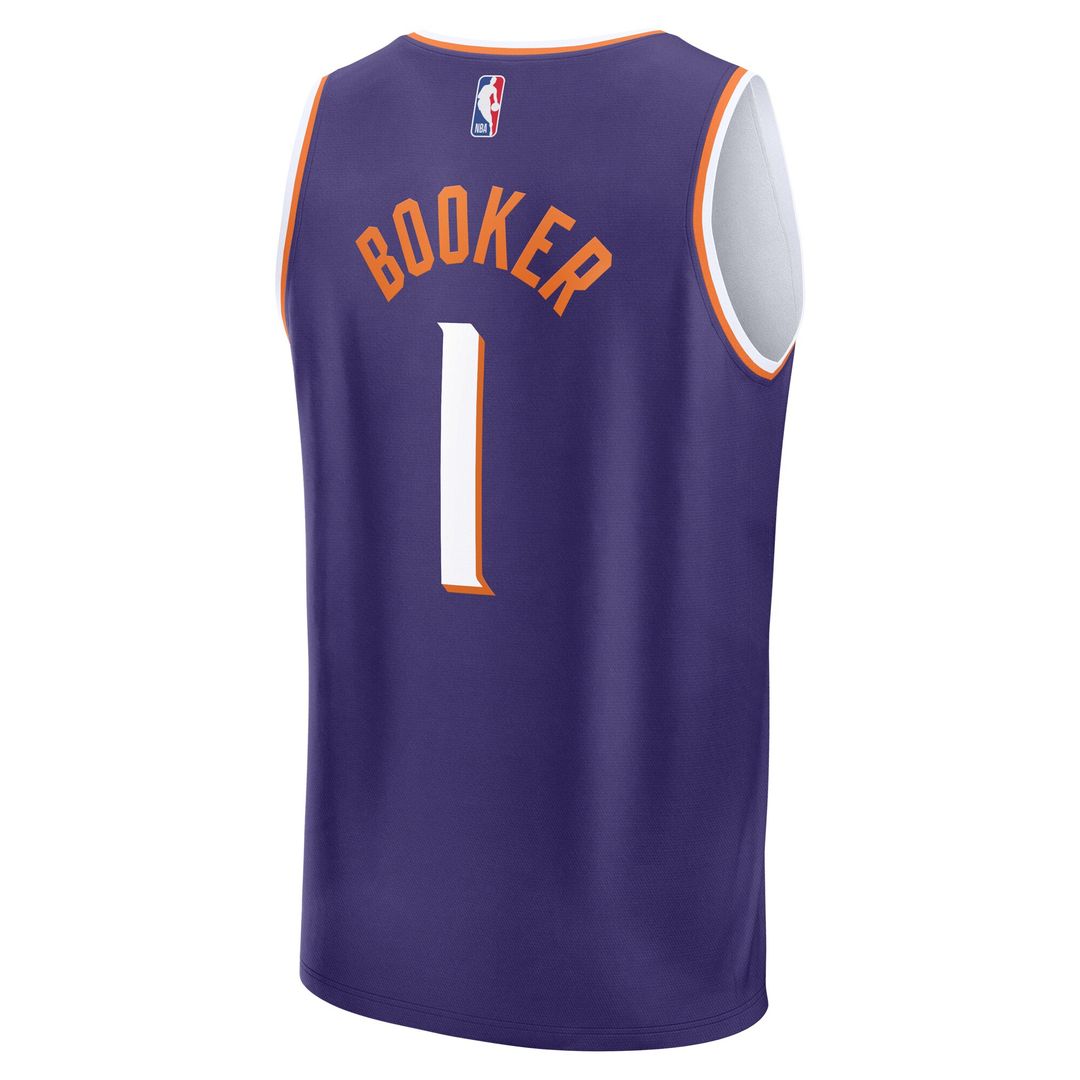 Devin Booker Phoenix Suns Fanatics Big & Tall Fast Break Jersey - Icon Edition - Purple Official NBA Team Apparel Basketball Fan Gear