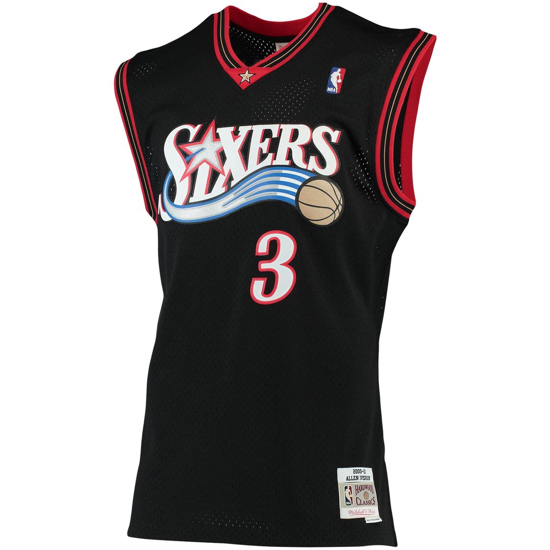 Allen Iverson Philadelphia 76ers Mitchell & Ness 1996/97 Big & Tall Hardwood Classics Swingman Jersey - Red Official NBA Team Apparel Basketball Fan G
