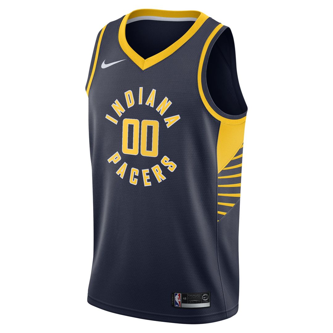 Indiana Pacers Nike 2020/21 Swingman Custom Jersey - Icon Edition - Navy Official NBA Team Apparel Basketball Fan Gear