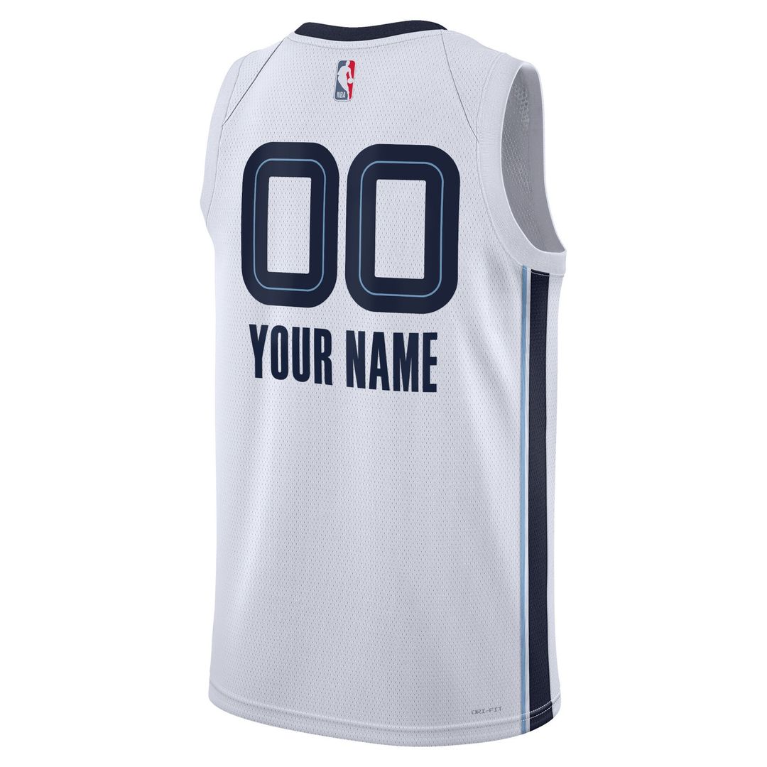 Memphis Grizzlies Nike Unisex Swingman Custom Jersey - Navy - Icon Edition Official NBA Team Apparel Basketball Fan Gear