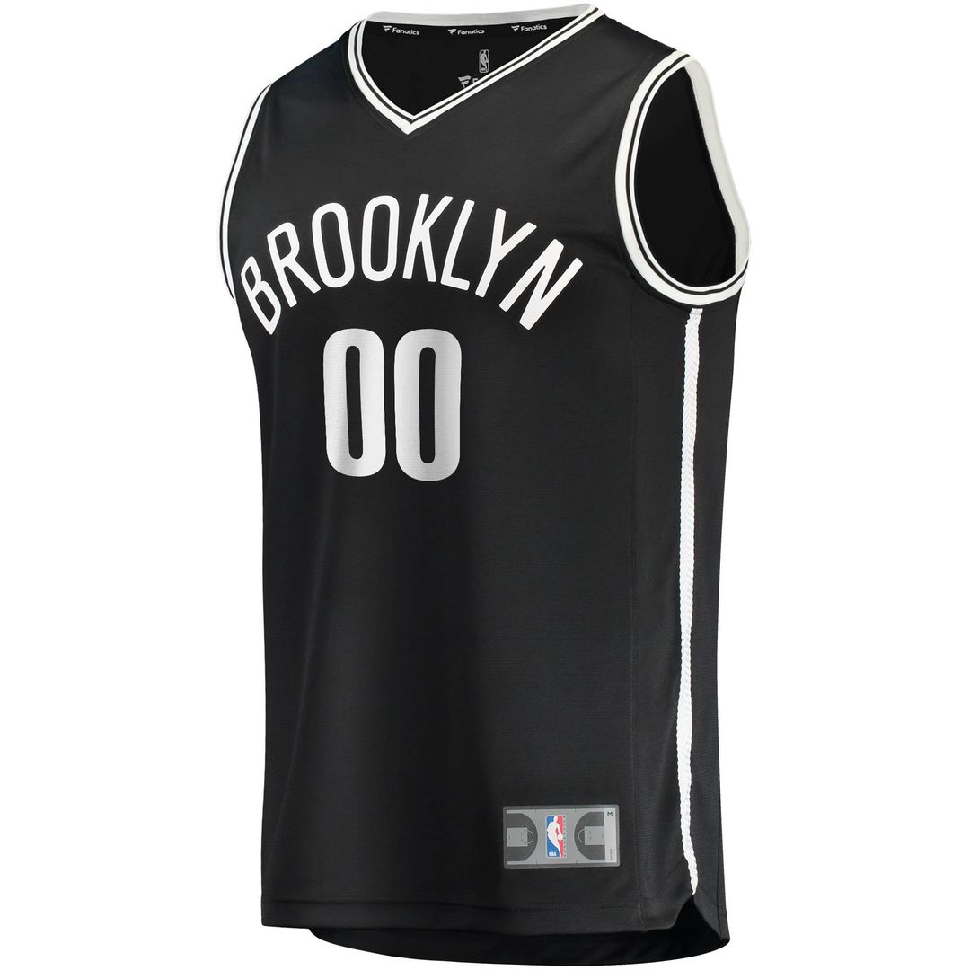 Brooklyn Nets Fanatics Fast Break Custom Replica Jersey Black - Icon Edition Official NBA Team Apparel Basketball Fan Gear