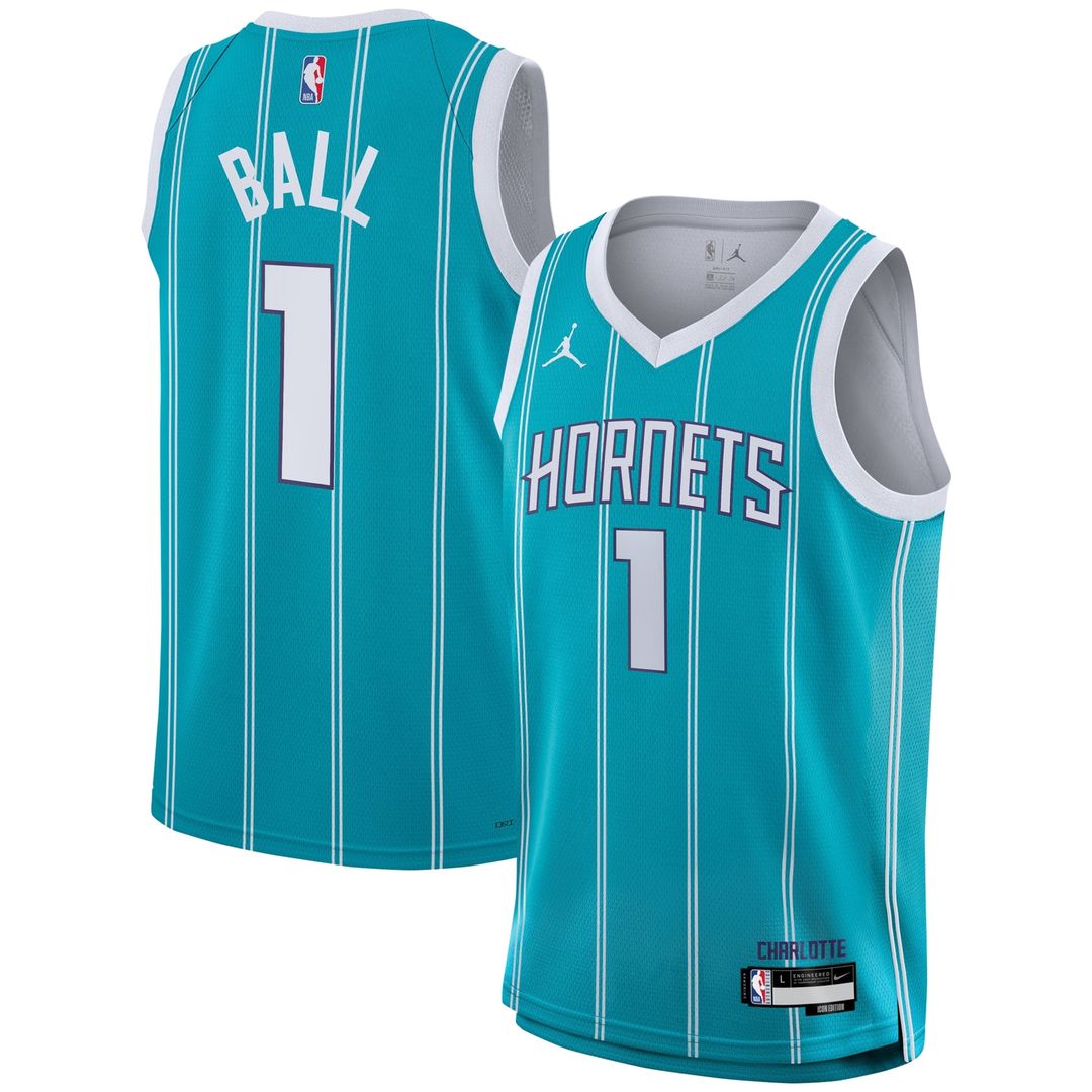 LaMelo Ball Charlotte Hornets Nike Youth Swingman Jersey - Icon Edition - Teal Official NBA Team Apparel Basketball Fan Gear
