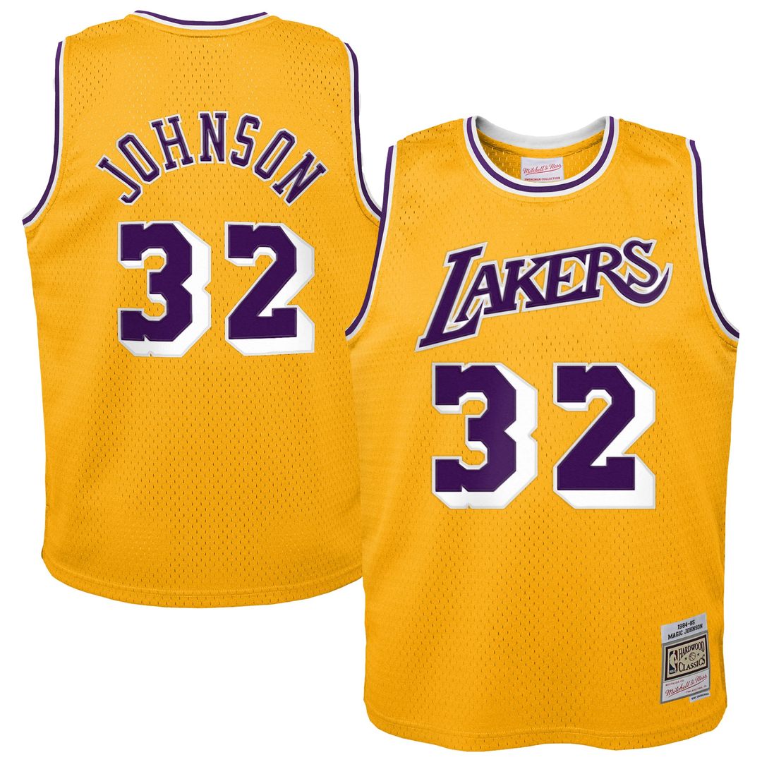 Magic Johnson Los Angeles Lakers Toddler 1984/85 Swingman Jersey - Gold Official NBA Team Apparel Basketball Fan Gear