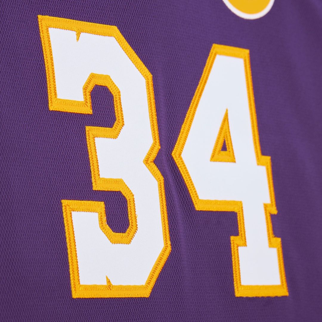 Shaquille O'Neal Los Angeles Lakers Mitchell & Ness 2000 NBA All-Star Game Authentic Jersey - Purple Official NBA Team Apparel Basketball Fan Gear