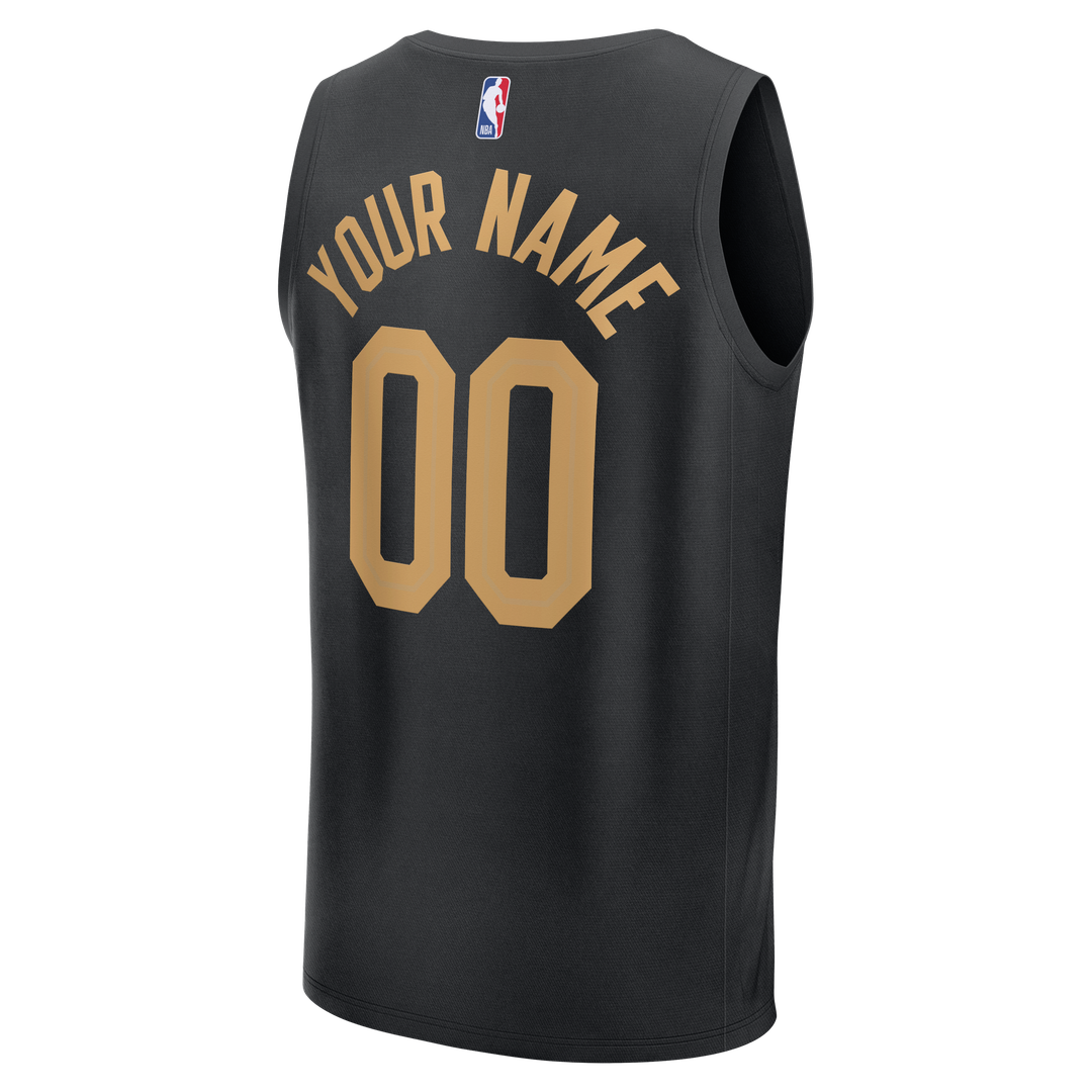 Cleveland Cavaliers Fanatics Youth Fast Break Custom Jersey - Statement Edition - Black Official NBA Team Apparel Basketball Fan Gear