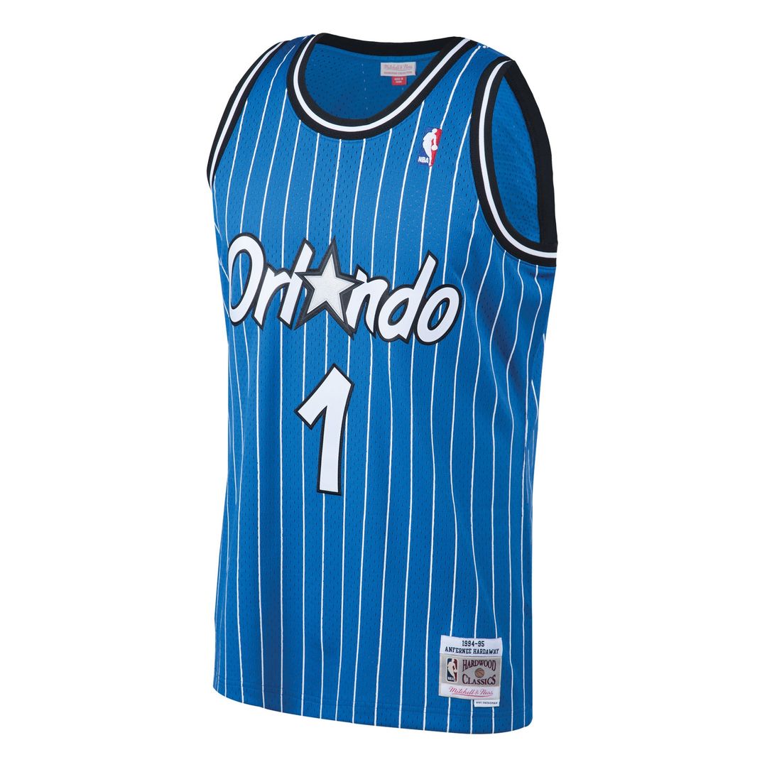 Penny Hardaway Orlando Magic Mitchell & Ness 1994/95 Hardwood Classics Swingman Jersey - Blue Official NBA Team Apparel Basketball Fan Gear