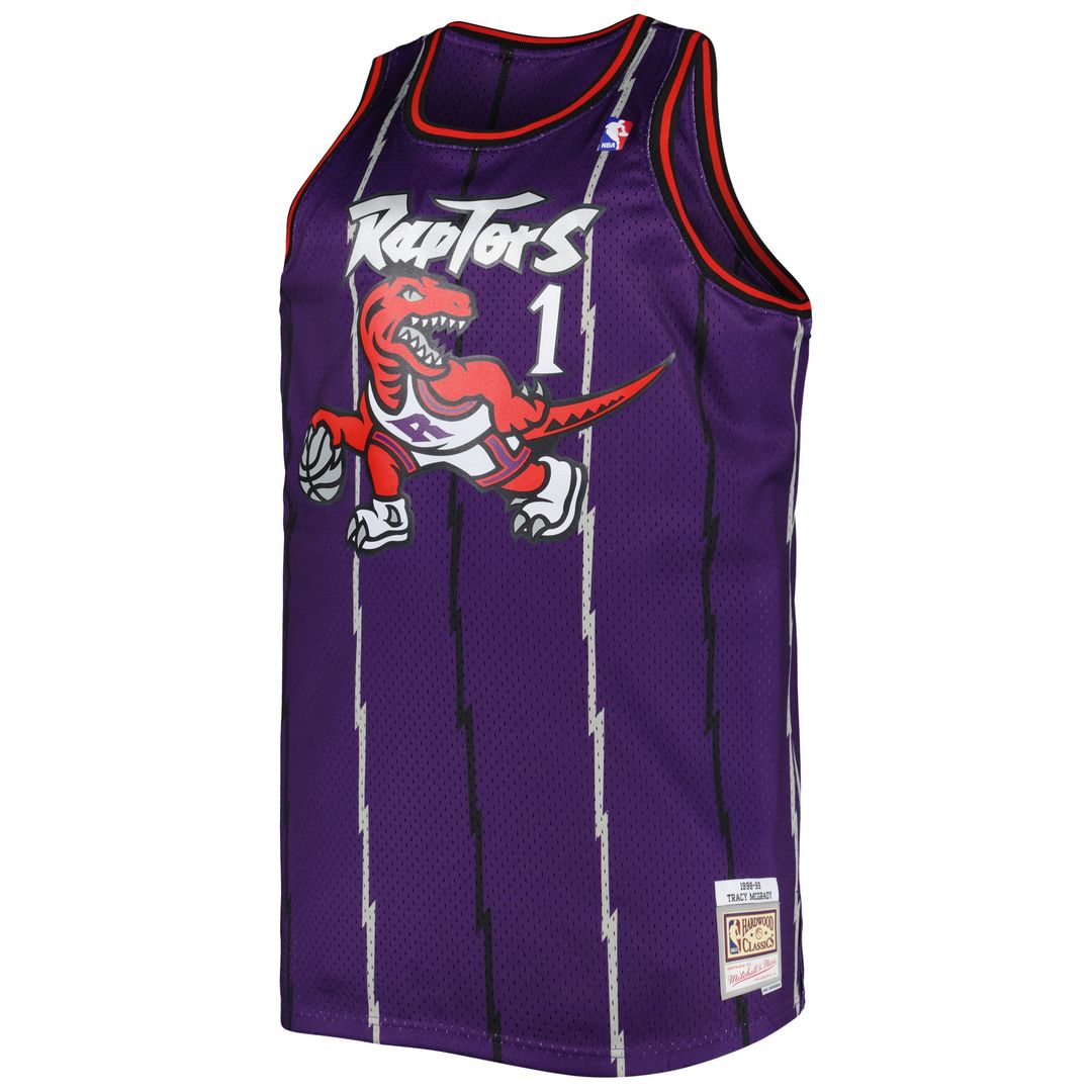 Tracy McGrady Toronto Raptors Mitchell & Ness Big & Tall Hardwood Classics 1998/99 Swingman Jersey - Purple Official NBA Team Apparel Basketball Fan G
