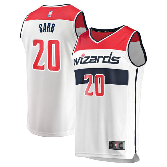 Alexandre Sarr Washington Wizards Fanatics Youth Fast Break Replica Player Jersey - Association Edition - White Official NBA Team Apparel Basketball F